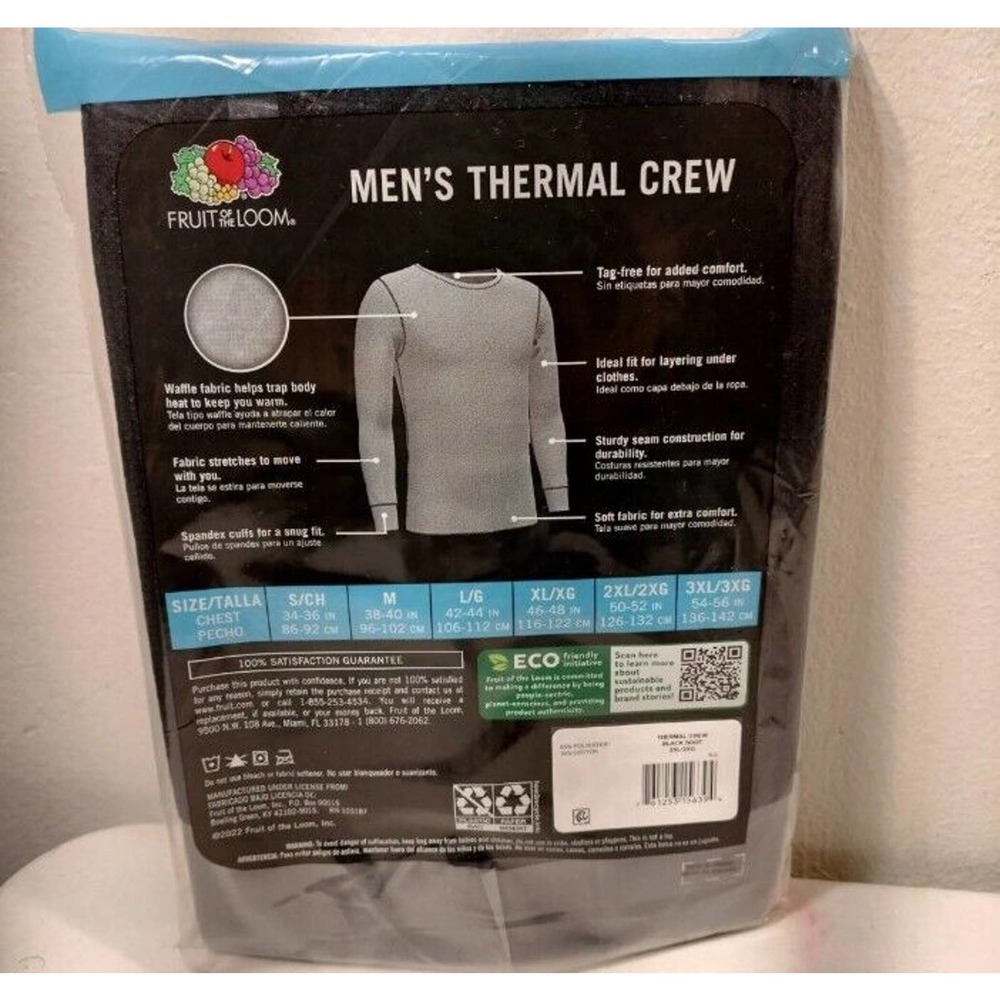 Fruit Of The Loom Thermal Shirt - Picture 2 of 2